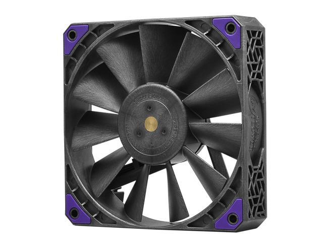 Super Flower, MEGACOOL Forward & Reverse 120mm fan, 3pcs pack,12-pole motor, PWM, Black/Grey, Computer Case Fan, Anti-Vibration Mounting Pads,...