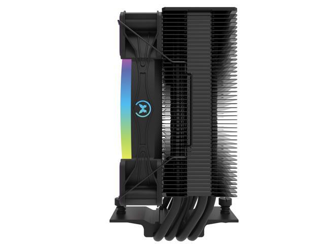 Super Flower, Cooldex ST4 ARGB CPU Air Cooler, 4 Copper Heat Pipes, Intel: 1851/ 1700 / 1200 / 1150 / 1151 / 1155 AMD: AM5 / AM4, Black, SF-ST12P4-BK