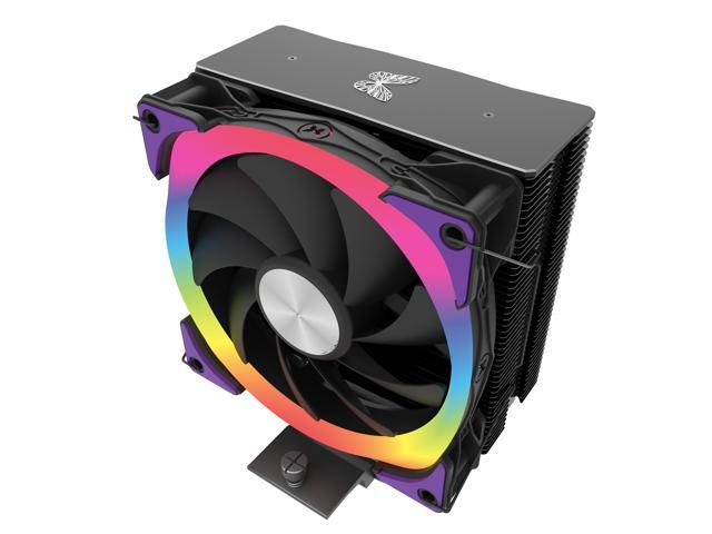 Super Flower, Cooldex ST4 ARGB CPU Air Cooler, 4 Copper Heat Pipes, Intel: 1851/ 1700 / 1200 / 1150 / 1151 / 1155 AMD: AM5 / AM4, Black, SF-ST12P4-BK