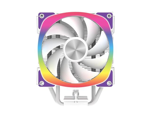 Super Flower, Cooldex ST4 ARGB CPU Air Cooler, 4 Copper Heat Pipes, Intel: 1851/ 1700 / 1200 / 1150 / 1151 / 1155 AMD: AM5 / AM4, White, SF-ST12P4-WH
