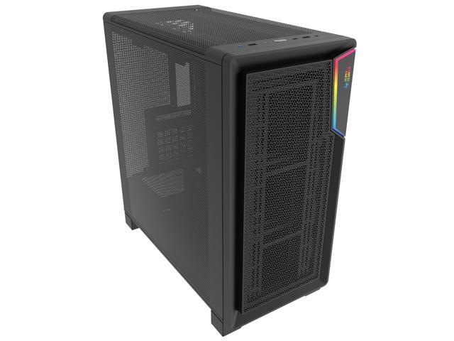 Super Flower Zillion Direct ATX Mid Tower Case, Patent Slope For Direct Airflow To GPU, All Mesh Panel Design for High Airflow Performance, USB 3.0...