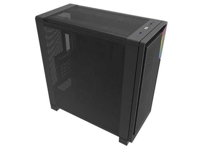 Super Flower Zillion Direct ATX Mid Tower Case, Patent Slope For Direct Airflow To GPU, All Mesh Panel Design for High Airflow Performance, USB 3.0...