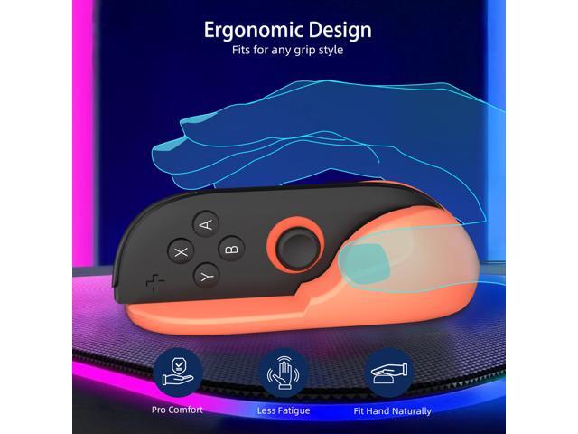 Sovawin For Swicth 2 Joy-con Magnetic Mouse Gaming Accessories Ergonomically Designed Red and Blue