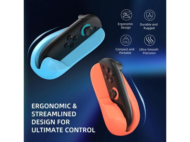 Sovawin For Swicth 2 Joy-con Magnetic Mouse Gaming Accessories Ergonomically Designed Red and Blue