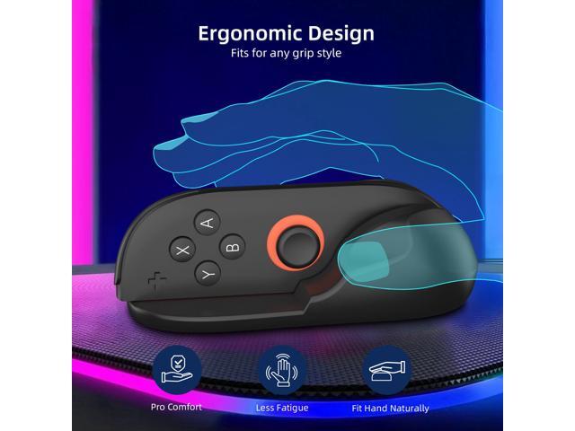 Sovawin For Swicth 2 Joy-con Magnetic Mouse Gaming Accessories Ergonomically Designed Black