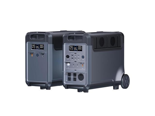 3600W Portable Power Station with Extra Battery, 3840Wh LiFePO4 Battery, 3600W Electric Solar Generator for Garage, Home, Off-Grid Living, Camping,...