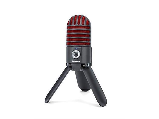 Samson Meteor Mic USB Studio Microphone, Limited Edition - Titanium Black/Red