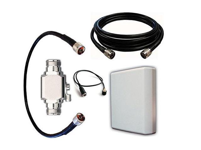 High Gain Directional Panel Antenna Kit for Verizon Ellipsis Jetpack (MHS815L), 50 ft Cable