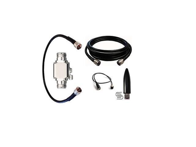 High Gain Omni-Directional Antenna Kit for AT & T Wireless Home Phone (WF720), 50 ft Cable