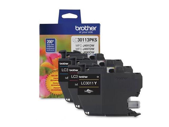 Brother - LC30113PKS Standard-Yield 3-Pack Ink Cartridges - Cyan/Magenta/Yellow - image 4