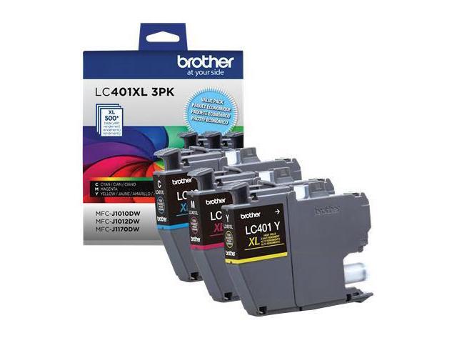 Brother - LC401XL 3PK High-Yield 3-Pack Color Ink Cartridges - Cyan/Magenta/Yellow - image 2