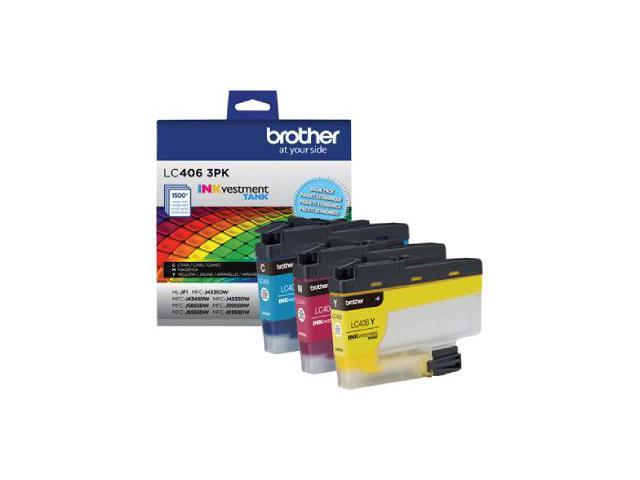 Brother Genuine LC406 INKvestment Tank Standard Yield Color Ink Cartridge Set (Cyan, Magenta, Yellow) - image 4