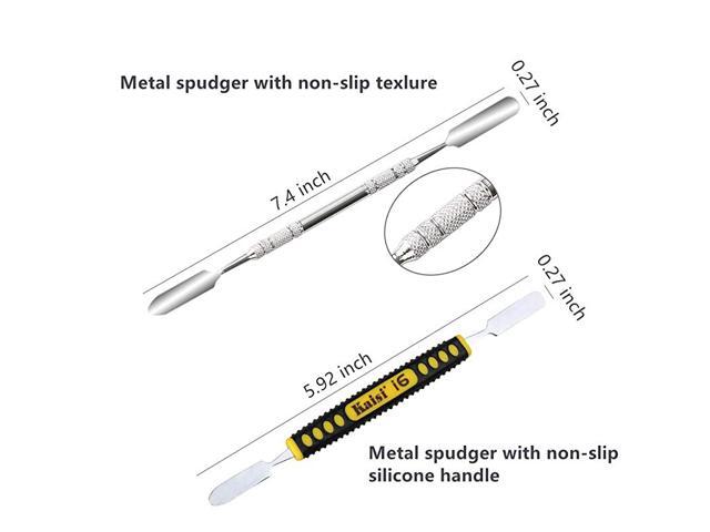 Professional Electronics Opening Pry Tool Repair Kit with Metal Spudger NonAbrasive Carbon Fiber Nylon Spudgers and AntiStatic Tweezers for...