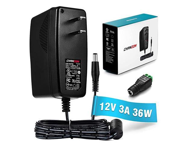 UL Listed] 12V 3A 36W AC DC Switching Power Supply Adapter (Input 100-240V, Output 12 Volt 3 Amp) Wall Wart Transformer Charger for DC12V LED. photo