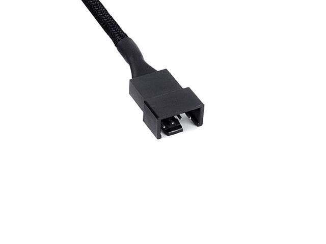 2 Pack 4Pin PWM Fan Splitter Cable Sleeved Braided Adapter Computer PC Fan Power Extension Cable 1 to 3 Converter for Computer ATX Case 4Pin3Pin...