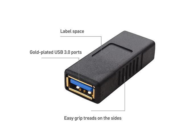 2Pack USB 30 Coupler USB Female to Female Adapter Gender Changer