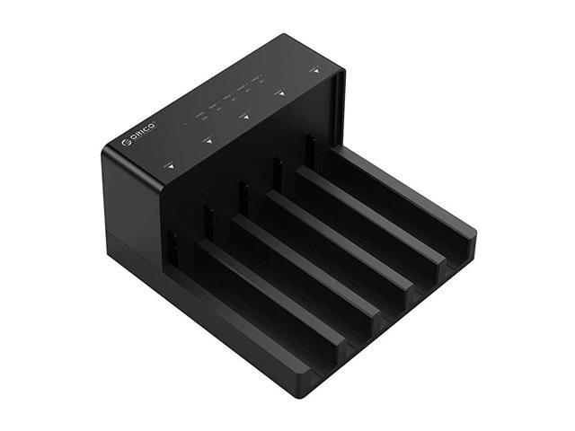 USB 30 to SATA External Hard Drive 5 Bay Docking Station with Duplicator Offline Clone Function for 25 or 35in HDD SSD Support 5X 10 TB