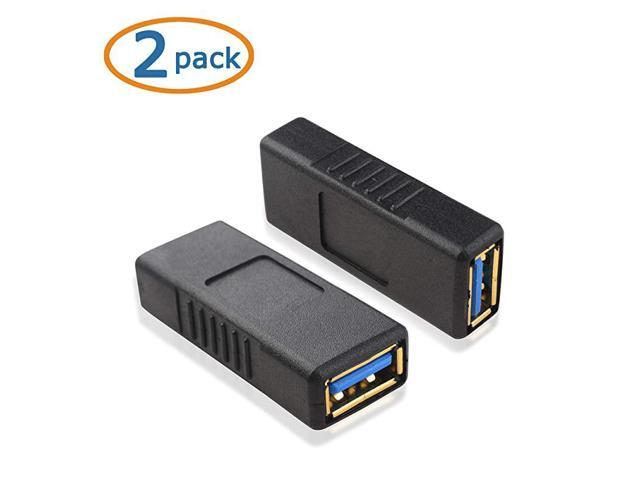 2Pack USB 30 Coupler USB Female to Female Adapter Gender Changer