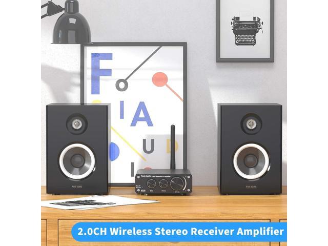 Fosi Audio BT10A Bluetooth 5.0 Stereo Audio Amplifier Receiver 2 Channel Class D Mini Hi-Fi Integrated Amp for Home Passive Speakers 50W x 2 TPA3116