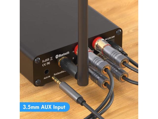 Fosi Audio BT10A Bluetooth 5.0 Stereo Audio Amplifier Receiver 2 Channel Class D Mini Hi-Fi Integrated Amp for Home Passive Speakers 50W x 2 TPA3116