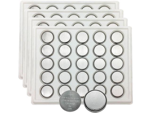 ECR2032 3V Lithium Coin Cell Battery CR2032 (100 Pack)