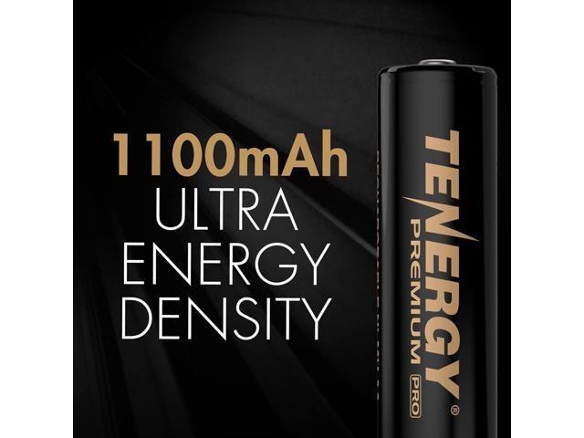 Tenergy Premium PRO Rechargeable AAA Batteries, High Capacity 1100mAh NiMH AAA Battery, 8 Pack Rechargeable Batteries