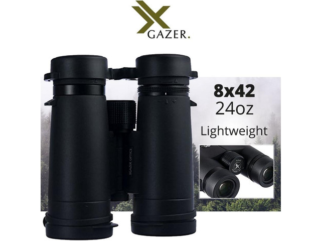 Xgazer Optics 8x42 Ultra HD Certvision Binoculars, Anti-Reflective Lenses Waterproof, Fogproof, Rainproof Hunting, Safari, Birding, Bird...