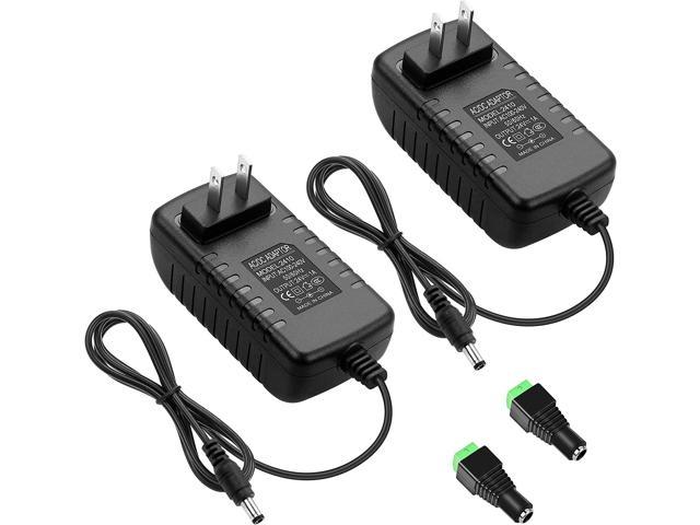 24V 1A DC Power Supply Adapter Converter 100~240V AC to DC 24 Volt 24W 1000mA 800mA 650mA 500mA Transformer 5.5mm x 2.5mm 2.1mm Tip for Oil.