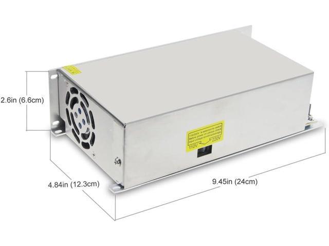 ALITOVE 24V 25A 600W Power Supply Adapter SMPS Switch Mode Power Supply LED Driver 110V 220V AC to DC 24 Volt 25 Amp 20A Converter Transformer for...