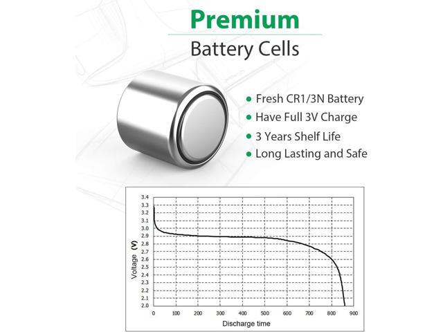 LiCB 10 Pack CR1/3N Battery 3V Lithium CR 1/3N Batteries
