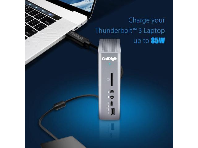 CalDigit TS3 Plus Thunderbolt 3 Dock - 87W Charging, 7X USB 3.1 Ports, USB-C Gen 2, DisplayPort, UHS-II SD Card Slot, Gigabit Ethernet for Mac &...
