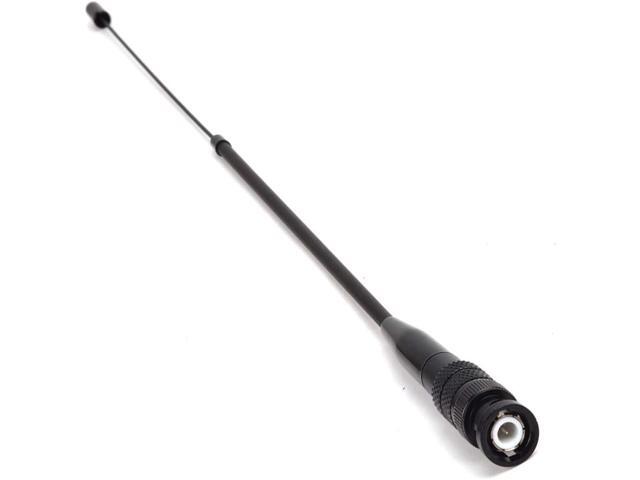 HYS Dual Band Telescopic/Rod Soft Antenna VHF/UHF BNC (8inch)-(14inch) 2M/70CM Antenna for Vertex HR146, HX300, HX320, HX400 Walkie Talkie