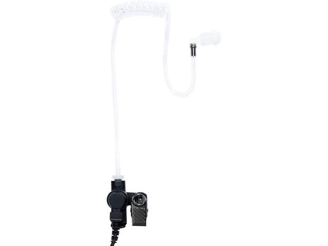 KS K-STORM PD782 Acoustic Tube Earpiece Headset Compatible with Hytera PT580 PD702 PD780 Radio, PU Material, Black
