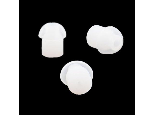 Lsgoodcare 50Pack White Silicone Rubber Replacement Mushroom EarTips Earbud Compatible for Motorola Kenwood Icom Yaesu Baofeng HYT Midland Cobra...