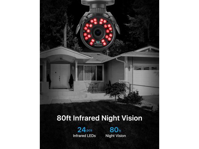 ZOSI 1080P HD TVI Security Camera for Home Office Surveillance CCTV System Bullet BNC Camera with Night Vision Black