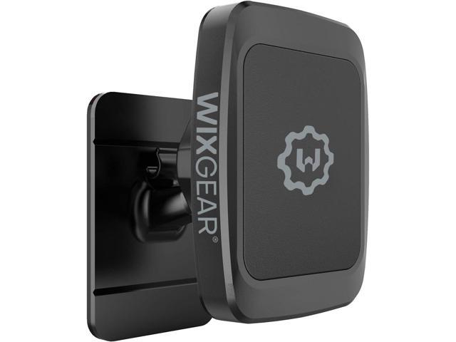 WixGear Magnetic Phone Car Mount, Universal Stick On Dashboard Magnetic Car Mount Holder, for Cell Phones and Mini Tablets with Fast Swift-snap...