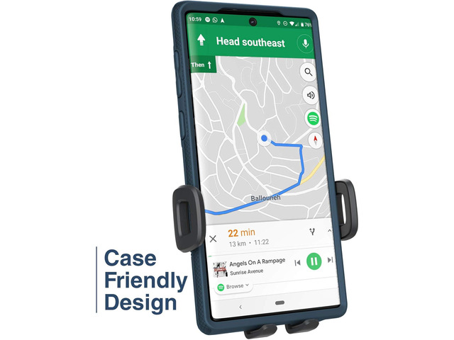 Encased Car Phone Mount, Works with Motorola Models (Moto G Power, G Stylus, Moto G Pure, G Play) Case Friendly Phone Holder for Car (Window, Dash...