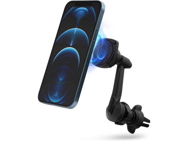 Ringke Power Clip Wing Magnetic Car Mount Phone Holder Premium Air Vent Cradle 360° Rotation Long Reach Neck Cell Phone Automobile Cradles for...