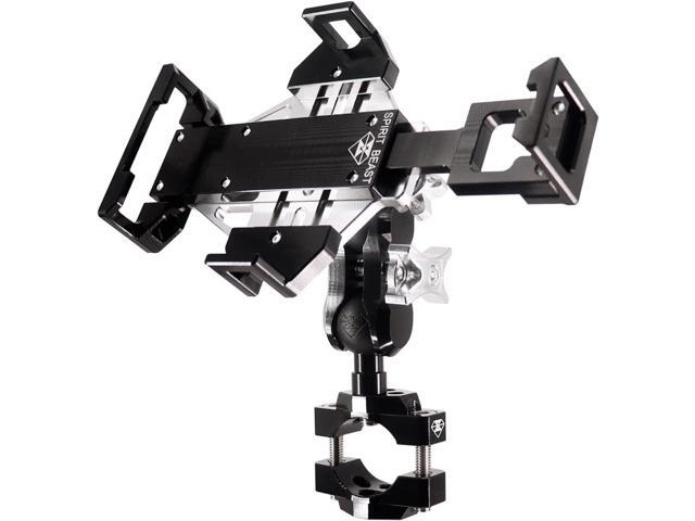 Rock Solid Metal Motorcycle Phone Mount, Aluminum Motorcycle Cell Phone Holder, Sturdy and Anti-Theft, Suitable for Motorcycle Handlebars and...