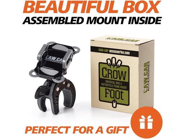 Bike & Motorcycle Phone Mount - For iPhone 14 (13, Xr, SE, Max/Plus), Galaxy S22 or any Cell Phone - Universal ATV, Mountain & Road Bicycle...