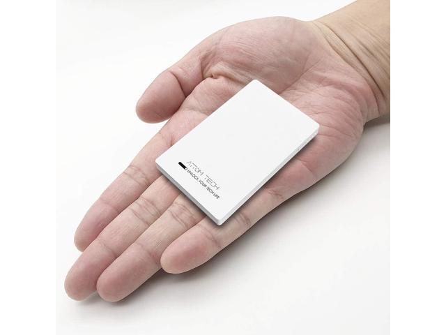 Dual USB Output Super Slim Power Bank Ultra Thin, 3000mAh Portable Charger Mini External Phone Battery Pack Small Dual Outlet, Emergency Phone...