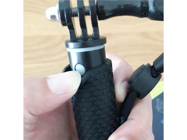 19 Short Extension Selfie Stick Compact Handle Grip Adjustable Waterproof Monopod Pole Compatible with GoPro Hero 13 12 11 10 9 8 7 6 5 AKASO DJI...