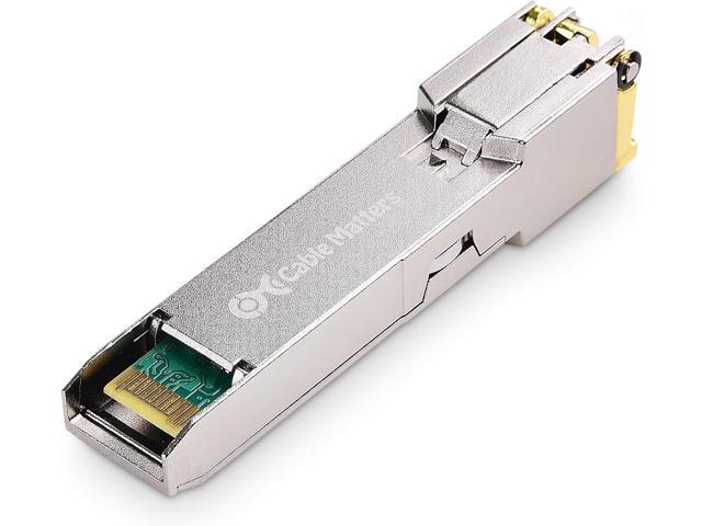 Cable Matters 1000BASE-T Gigabit SFP to RJ45 Copper Ethernet Modular Transceiver for Cisco, Ubiquiti, TP-Link, Huawei, Netgear, and Supermicro...
