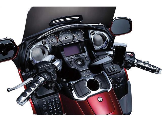 Kuryakyn 1698 Motorcycle Accessory: Clutch/Brake Perch Mount Tech-Connect Cradle GPS Device/Phone Holder Mounting Kit, Standard, Black