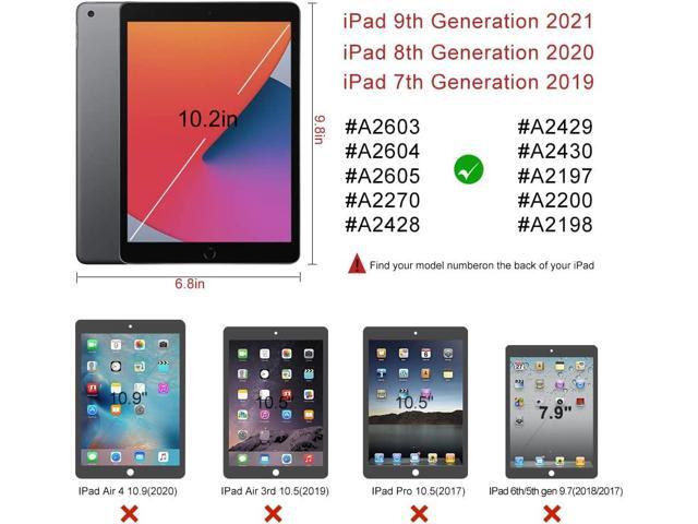 TopEsct Kids Case for iPad 10.2 inch - Shockproof Silicone Cover with Tempered Glass Screen Protector and Strap - Compatible with iPad 9th/8th/7th...