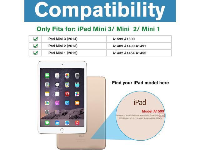 ProCase Smart Case for iPad mini 1 2 3(Model: A1432 A1454 A1455 A1489 A1490 A1491 A1599 A1600), Slim Lightweight Stand Cover with Translucent...