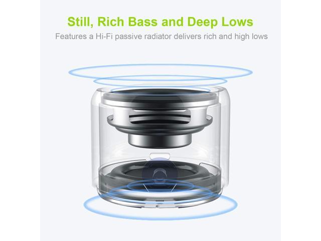 EWA Travel Case Packed, A106 Pro Portable Bluetooth Speaker with Custom Bass Radiator, Brief Design, IP67 Waterproof, Perfect Mini Speaker for...