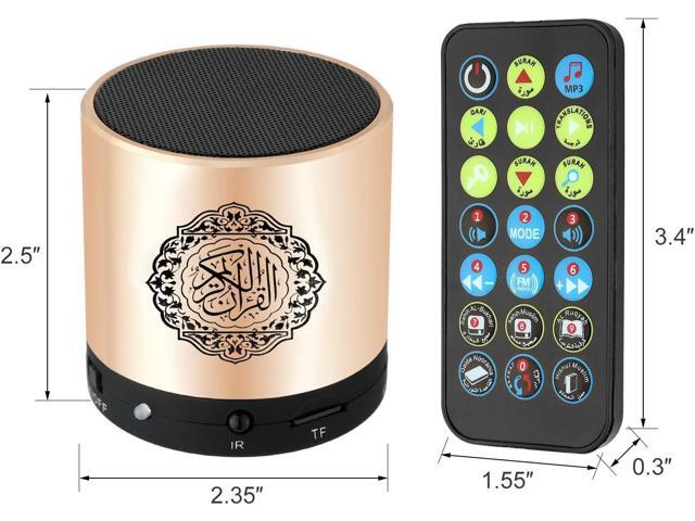 Ramadan Portable Digital Quran Speaker, Anlising Quran Speaker MP3 Player with Remote Control, Quran Translator, USB Rechargeable, 8GB FM Radio,...