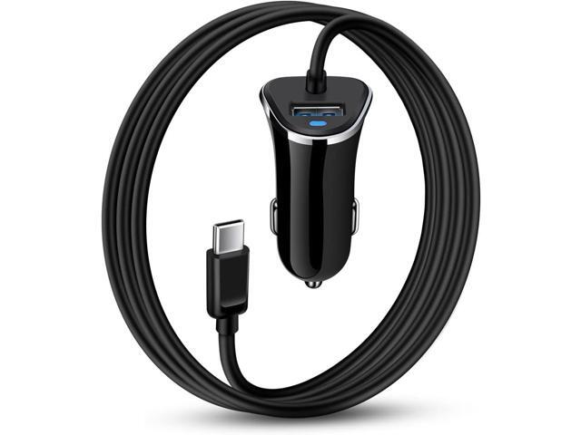 USB Type C Car Charger, 2Pack 3.4A/3ft USBC Car Charger Adapter TypeC Power Cable Line for iPhone 16E/16/16 Pro/15 Pro Max/15 Plus Samsung Galaxy...