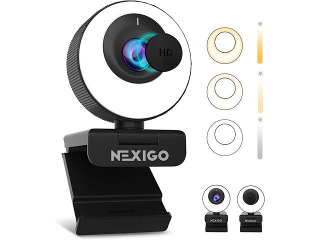 Photos - Webcam NexiGo N620E 60FPS AutoFocus ePTZ , 2X Digital Zoom, Ring Light & Pr